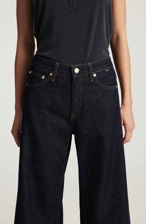 Mavi Jeans Florida Mid Rise Wide Leg Jeans In Black