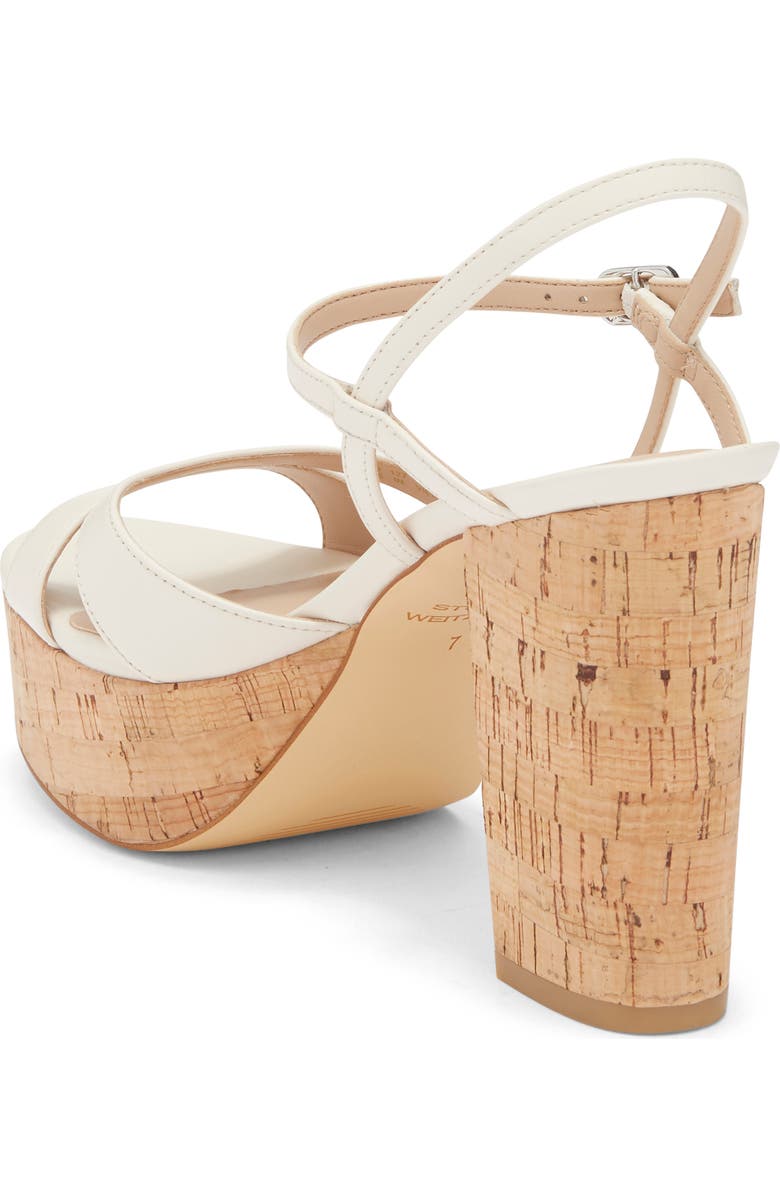 Stuart Weitzman Maia Platform Sandal, Alternate, color, Chalk