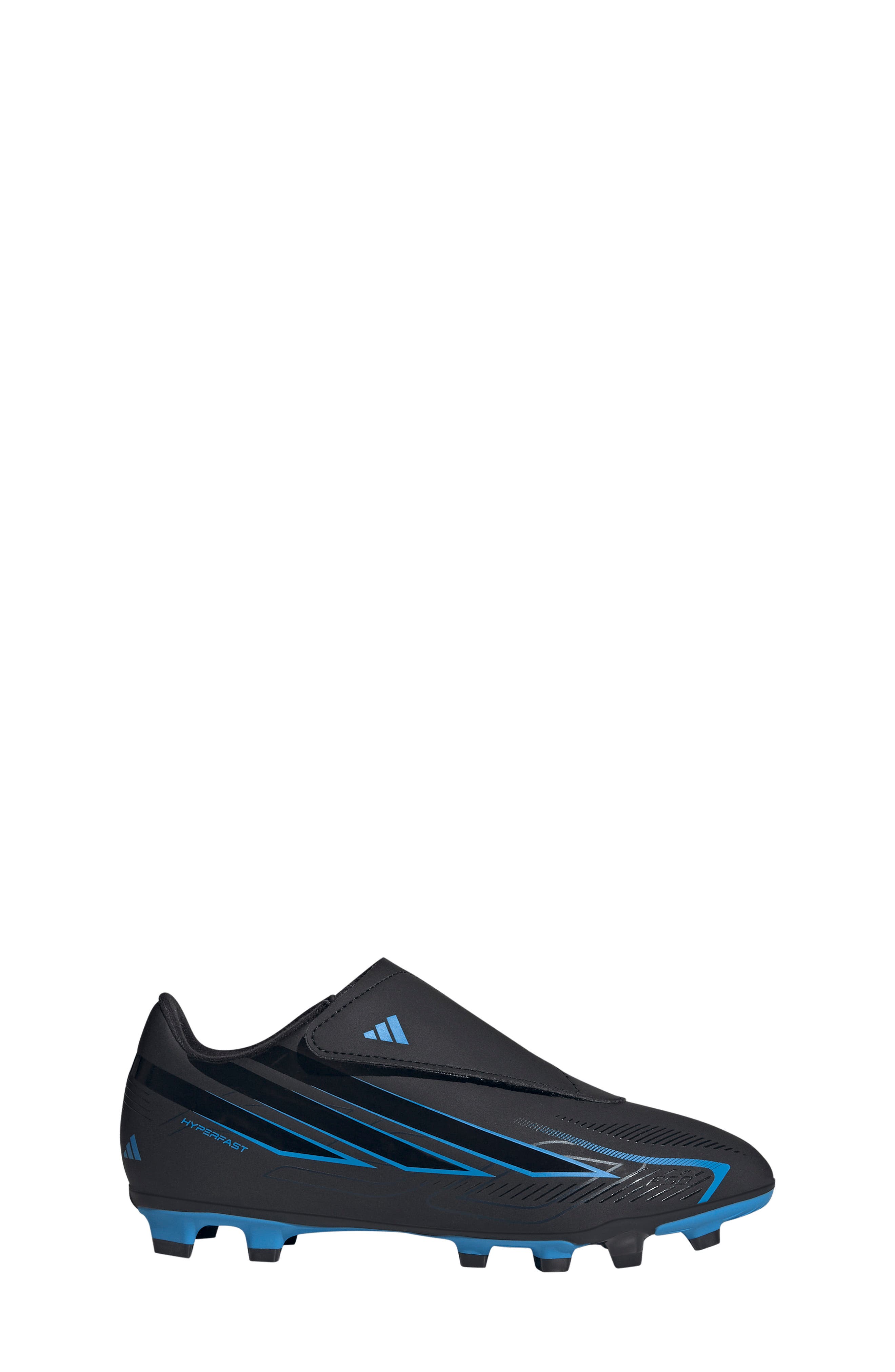 Kids' F50 Hyperfast Club Soccer Cleat, Alternate, color, CORE BLACK/ LUCID RAY BLUE