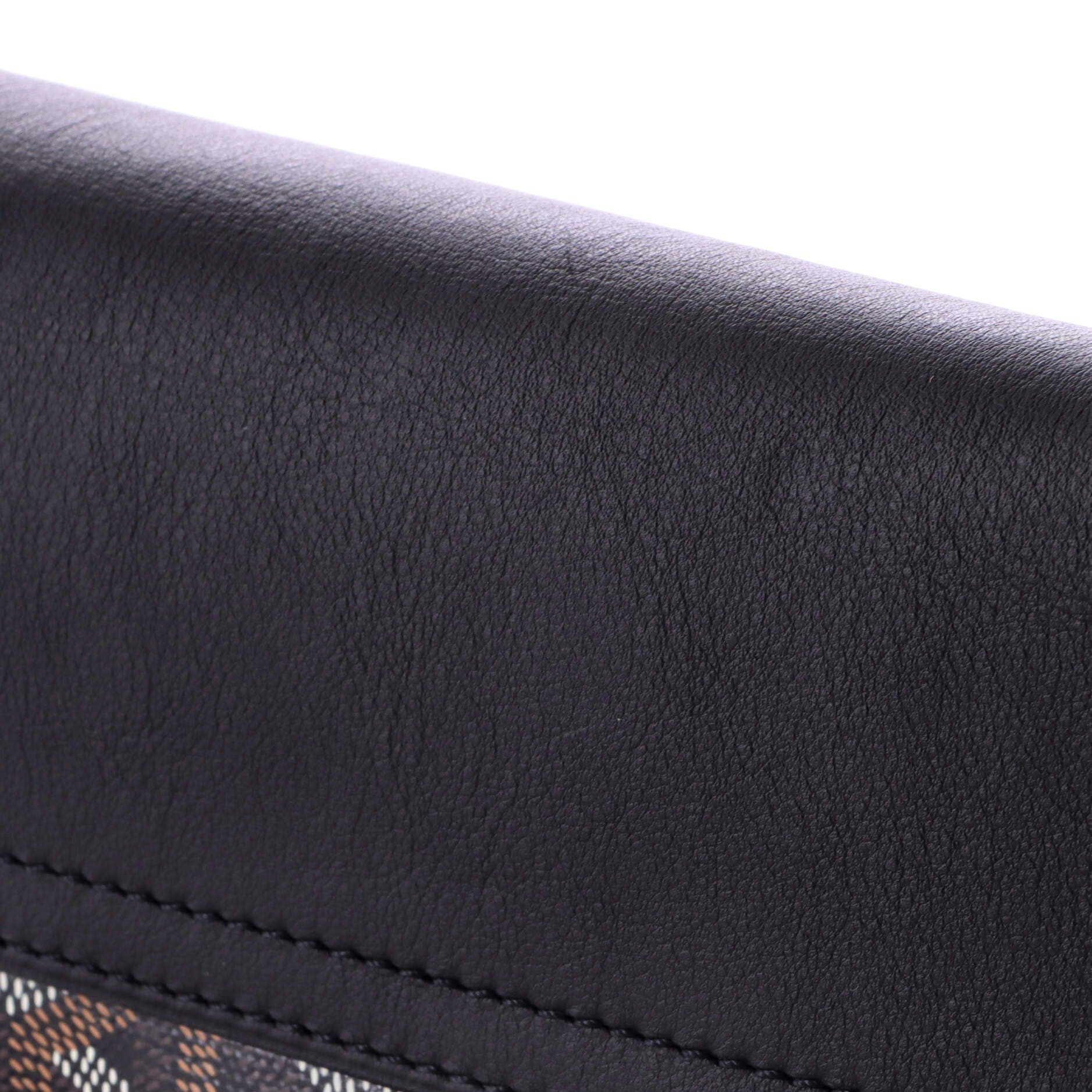 Pre-Owned Goyard Coursier Messenger Bag Coated Canvas and Leather, Alternate, color, Black