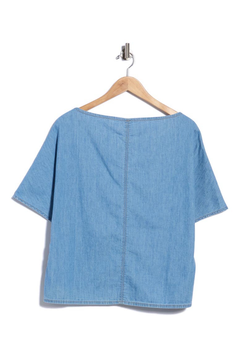 Simple Cotton T-Shirt, Alternate, color, MONTAUK