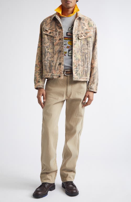 Phipps Standard Cotton Stud Jacket In Brown