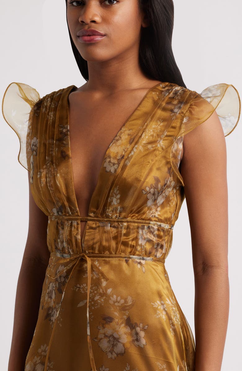 Lulus Eliza Organza Gown, Alternate, color,