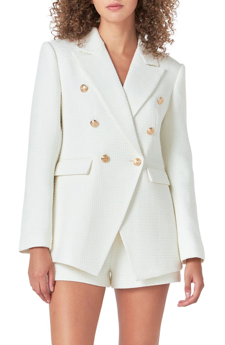 Endless Rose Tweed Blazer, Main, color, 