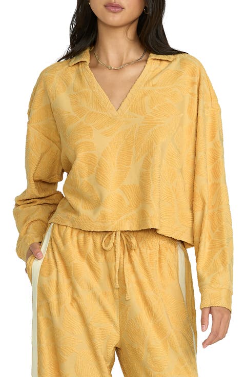 Sun Palm Terry Pullover