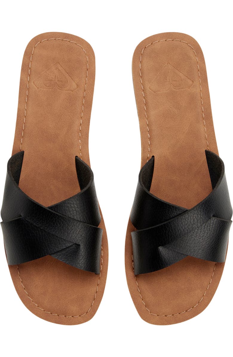 Roxy Andreya II Slide Sandal, Alternate, color, Black