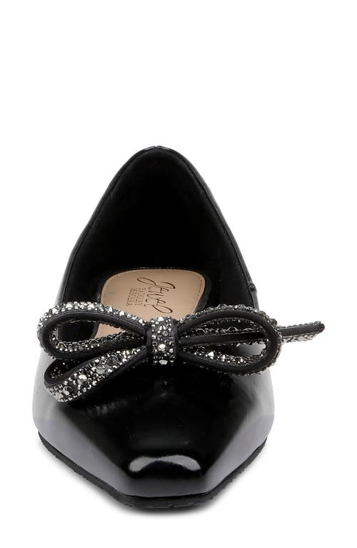 Jewel Badgley Mischka Hesther Flat In Black