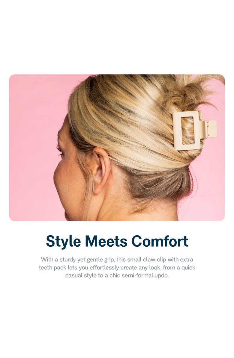 Gimme Beauty Extra Grip Square Claw Clip Duo, Alternate, color, Black