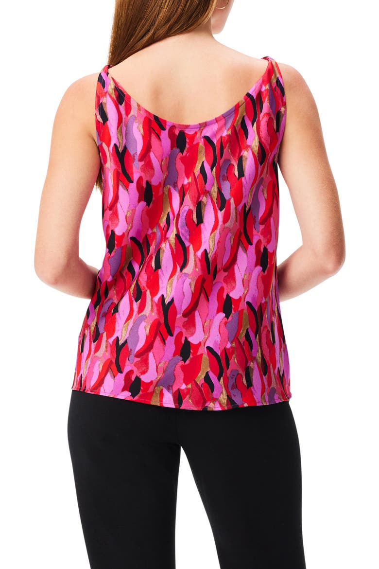Petal Splash Sleeveless Cowl Neck Top, Alternate, color, PINK MULTI