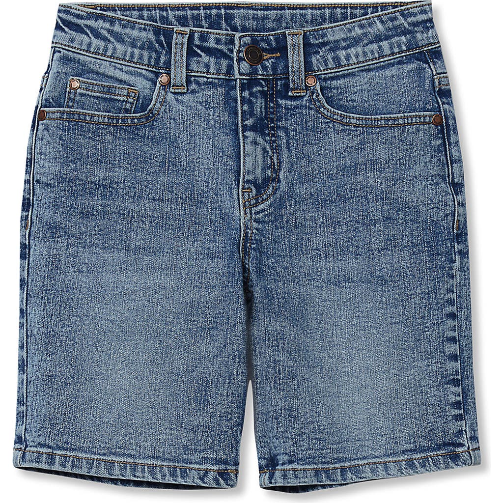 Lands' End Kids' Boys Denim Shorts In Blue