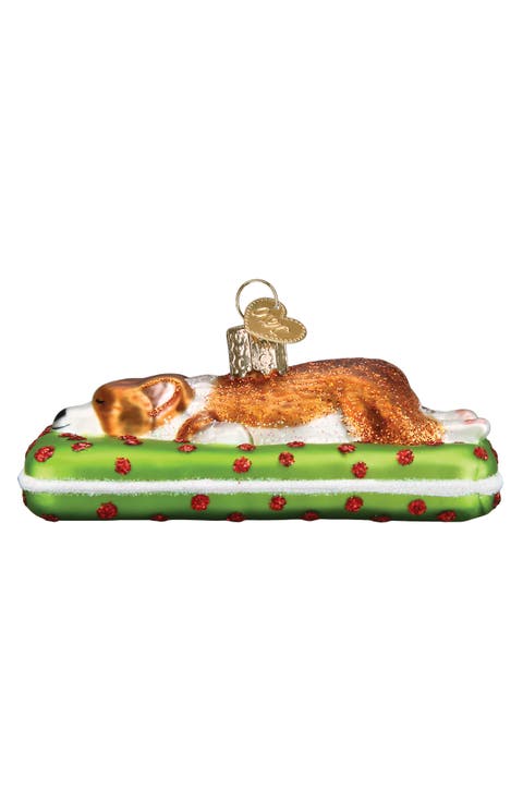 Sleepy Corgi Ornament
