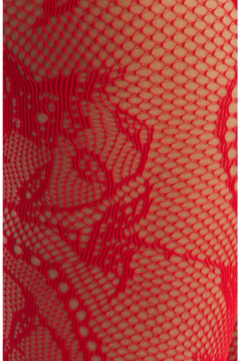 Monet Lace Tights, Alternate, color, RED