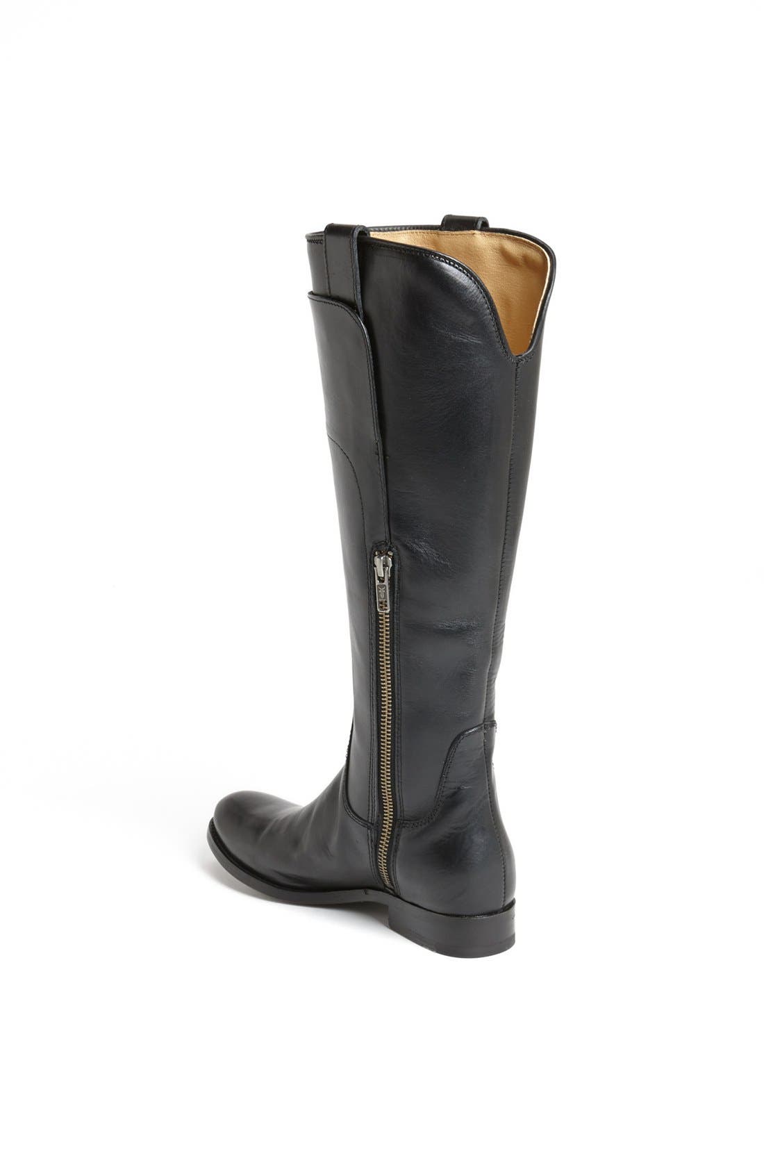 'Melissa' Riding Boot, Alternate, color, BLACK