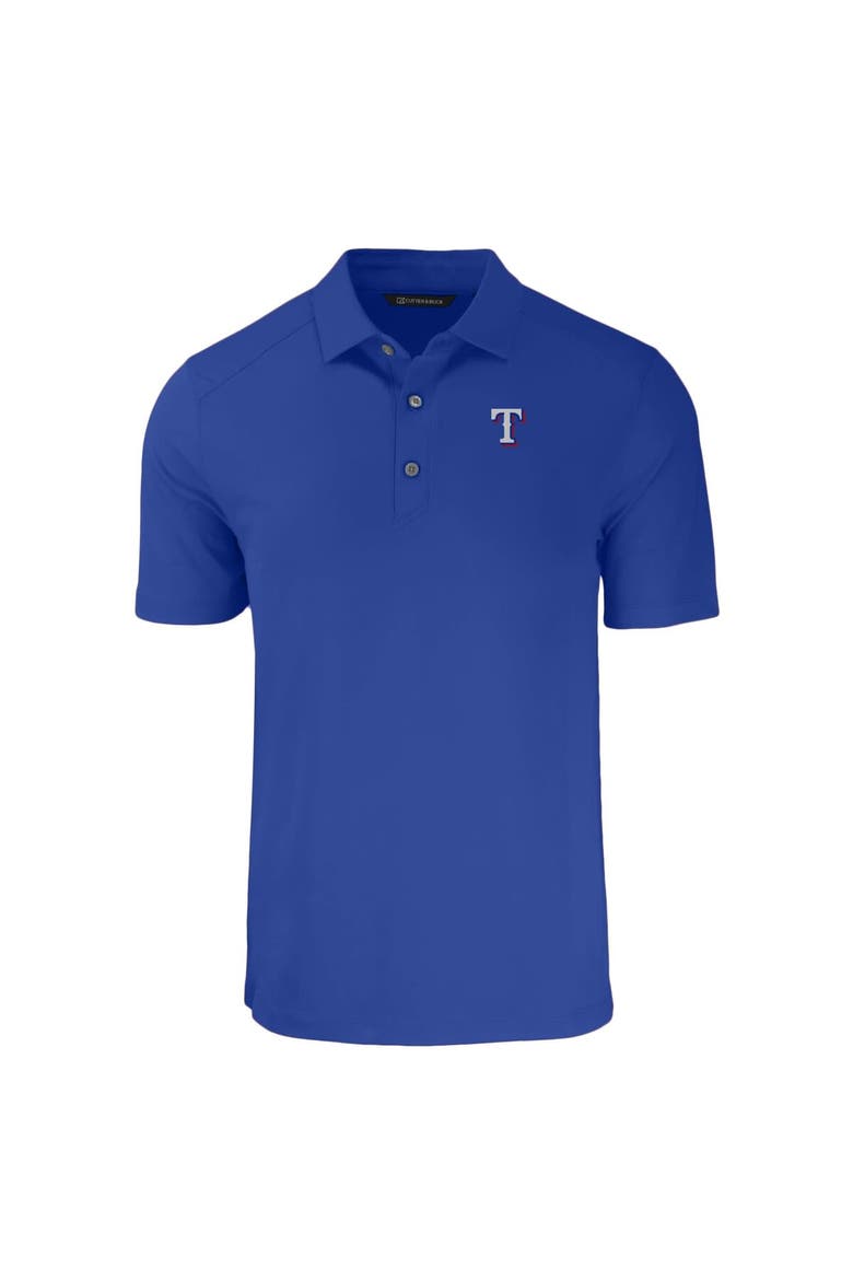 Men's Cutter & Buck Royal Texas Rangers Big & Tall Forge Eco Stretch Recycled Polo, Alternate, color, Royal
