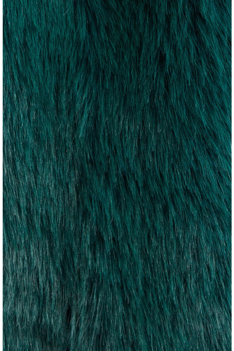 Hunter Oversize Faux Fur Jacket, Alternate, color, TEAL