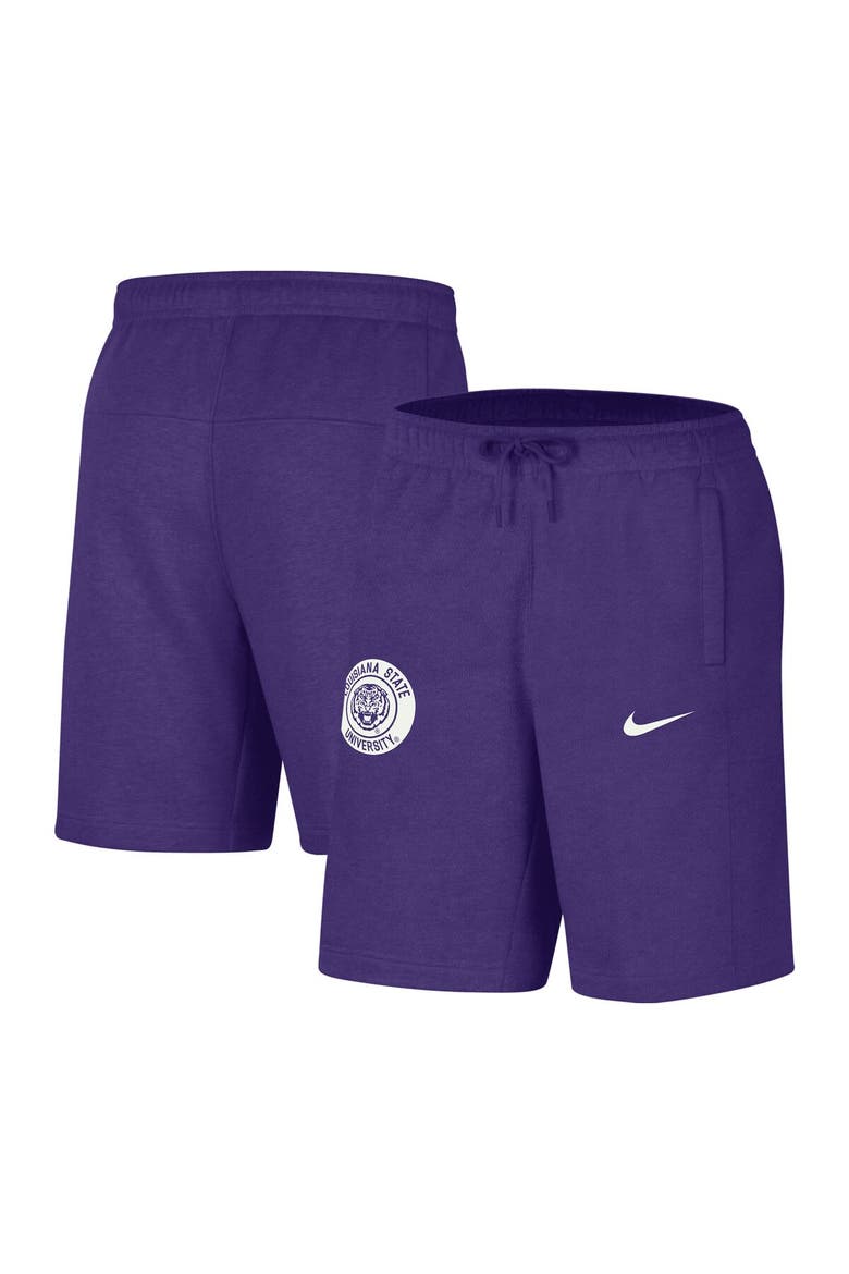 Men's Nike Purple LSU Tigers Logo Shorts, Main, color, Purple