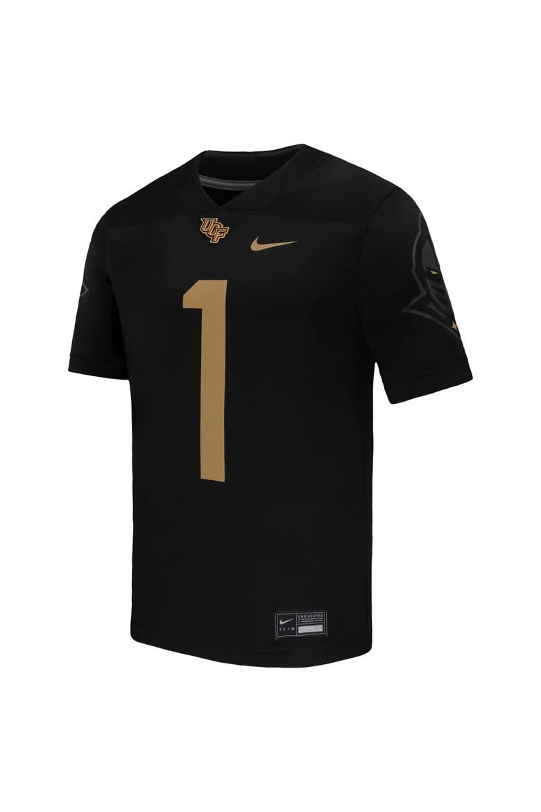 Men's Nike #1 Black UCF Knights Alternate Game Football Jersey, Alternate, color, Black