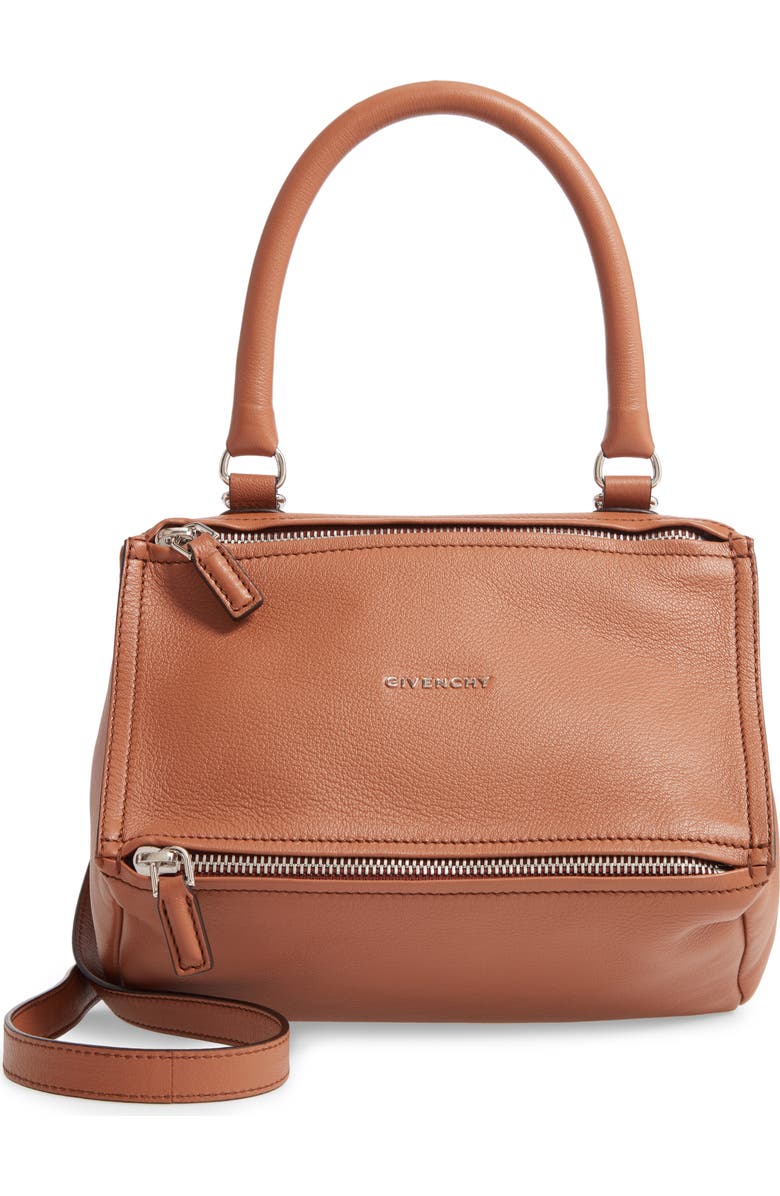 Givenchy Small Pandora Leather Satchel, Main, color,