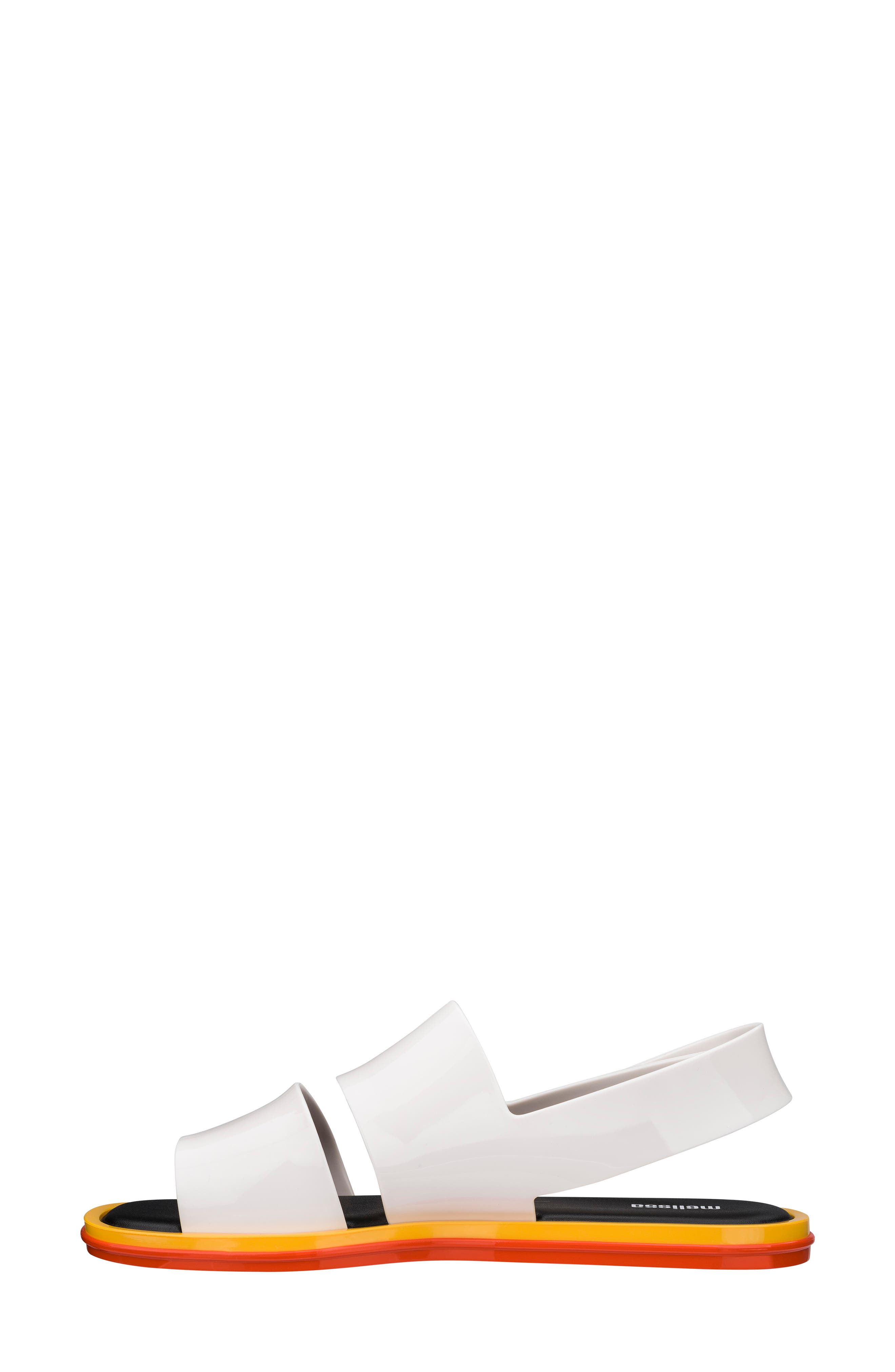 Carbon Slingback Sandal, Alternate, color, BLACK/ WHITE
