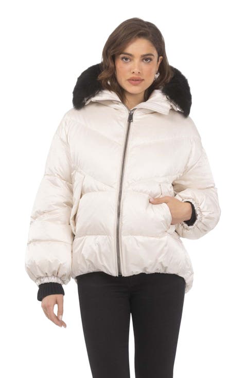Apres-Ski High-Low Jacket With Detachable Trim