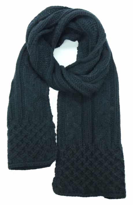 Portolano Chunky Cable Knit Scarf
