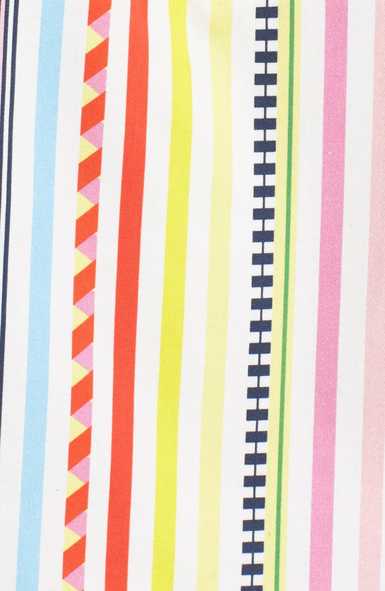 Mira Mikati Candy Stripe Print Popover Dress, Alternate, color, 