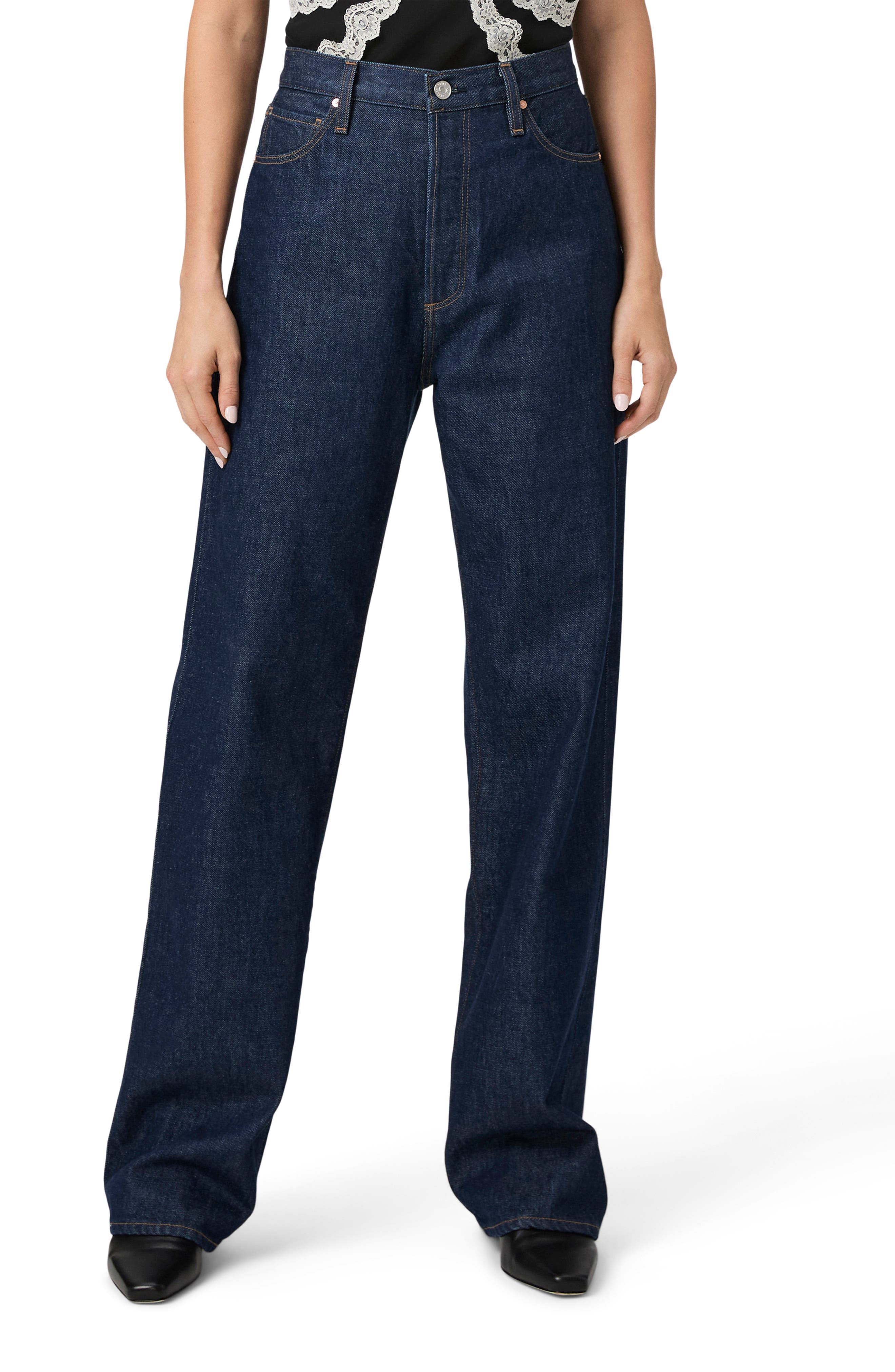 PAIGE Sawyer High Waist Straight Leg Jeans