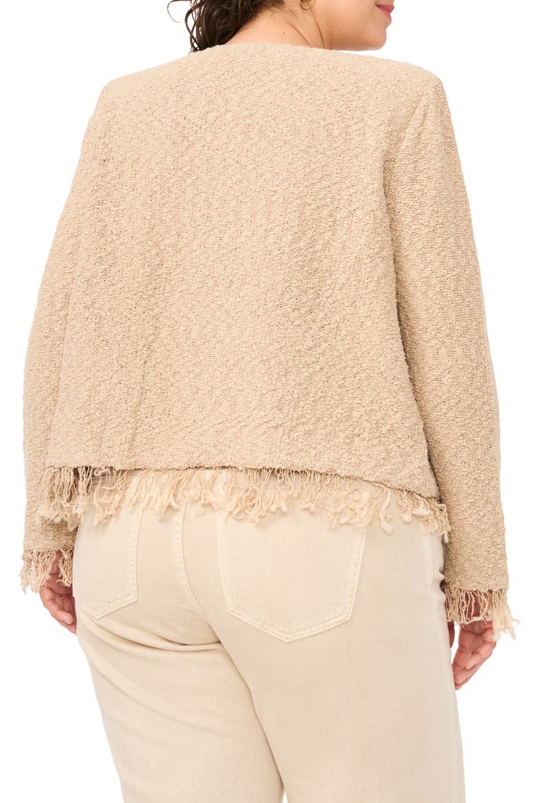 Fringe Detail Crop Jacket, Alternate, color, CAMEL