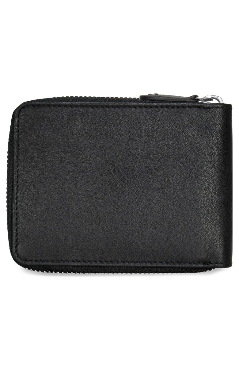 CHAMPS Iconic Zip Around Bifold Wallet, Alternate, color, Black/ Black