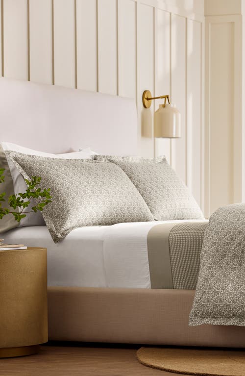Boll & Branch Waffle Knit Two-tone Bed Blanket In Neutral