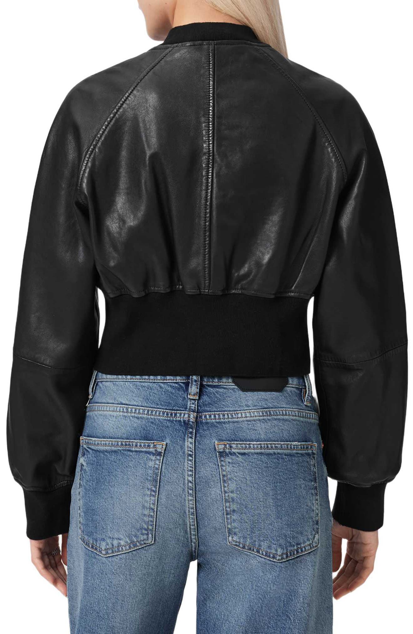 Suri Leather Bomber Jacket - image 2