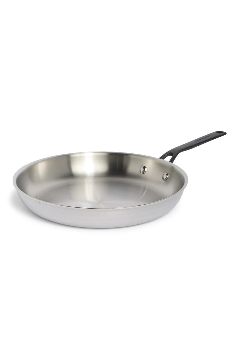 Stainless Steel 5-Ply 12-Inch Fry Pan, Main, color, STAINLESS STEEL