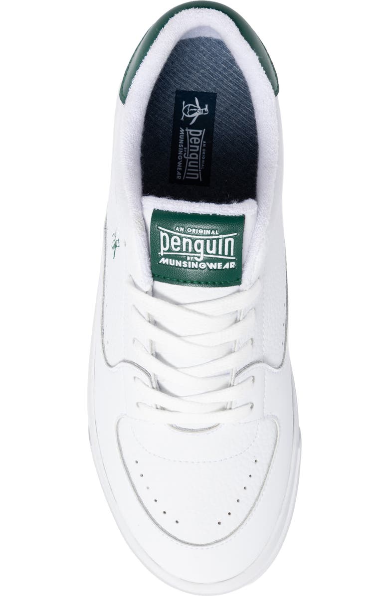 Original Penguin <p>Hadrik Leather Sneaker (Men)</p>, Alternate, color, White/ Sage