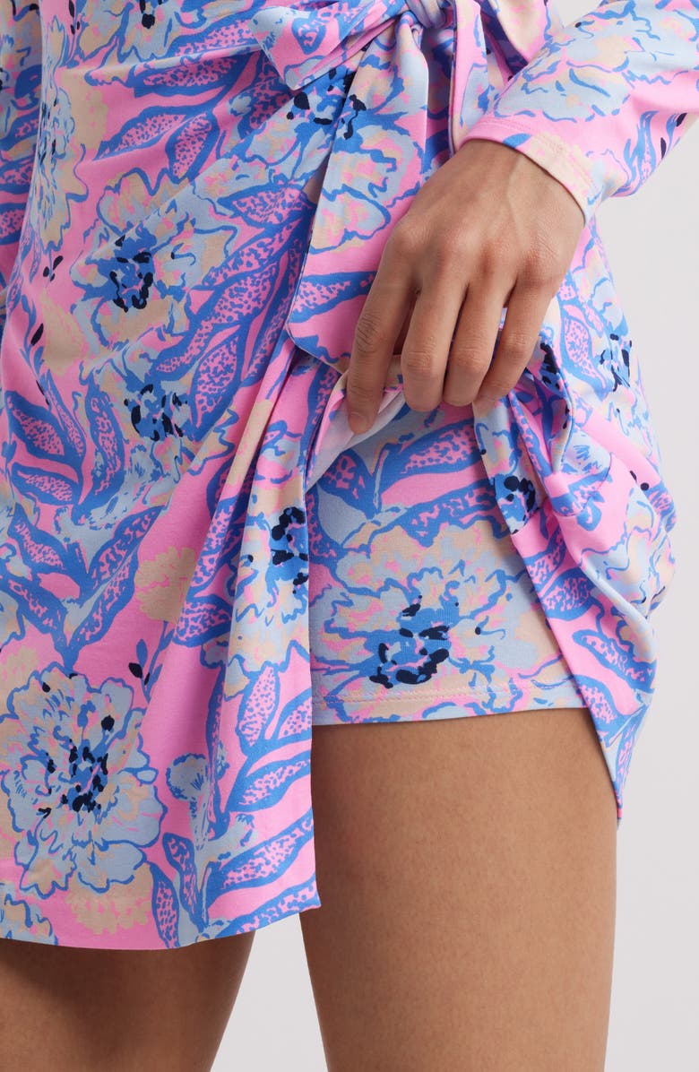 Lilly Pulitzer<sup>®</sup> Jemma Floral Long Sleeve Wrap Romper, Alternate, color, Multi Totally Koalafied
