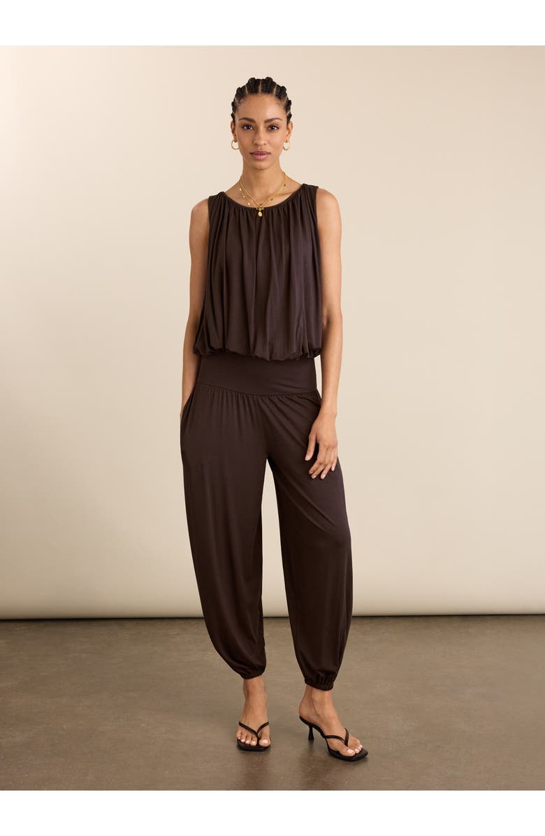 Baukjen Eddy Bubble Hem Top, Alternate, color, Dark Chocolate