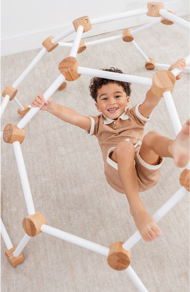 Comfy Cubs Wooden Climber for Kids, Alternate, color, White