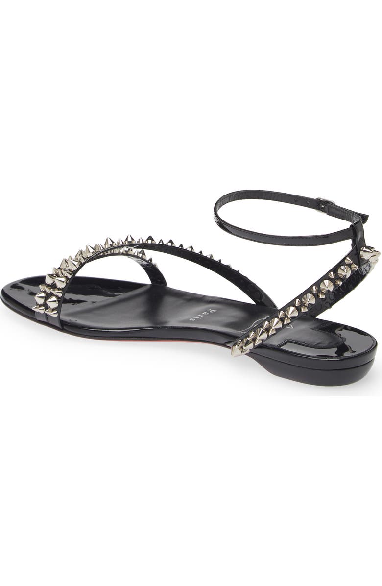 Christian Louboutin Mafaldina Spikes Ankle Strap Sandal, Alternate, color,