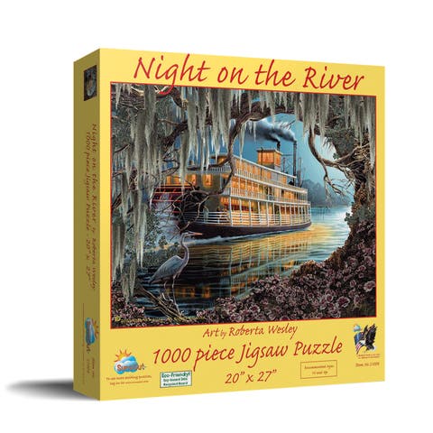 NIght On the River 1000 piece Jigsaw Puzzle for Adults