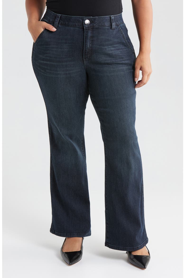 High Waist Bootcut Jeans, Main, color, DARK INDIGO ARTISANAL