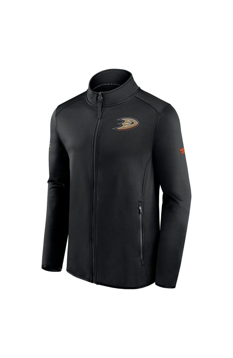 FANATICS Men's Fanatics Branded Black Anaheim Ducks Authentic Pro Rink Fleece Full-Zip Jacket, Alternate, color, Black