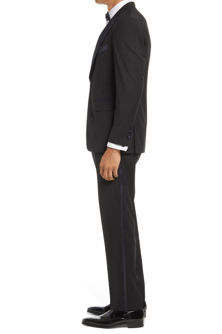 Sullivan Stretch Wool Tuxedo, Alternate, color, BLACK