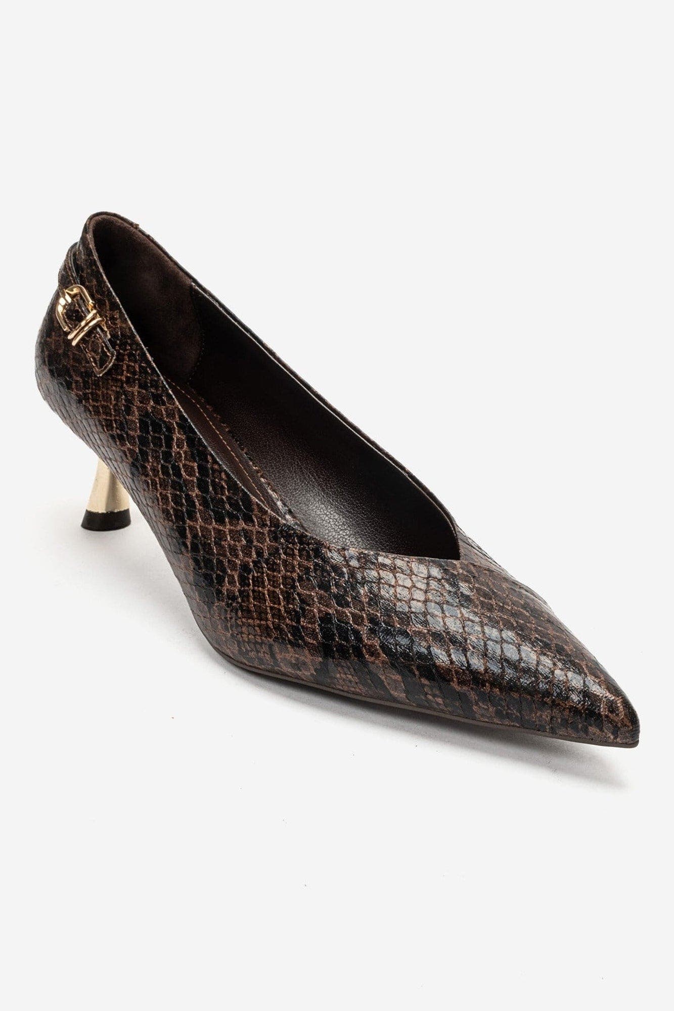 Archel Kitten Heel Pointed Toe Pump, Main, color, Brown