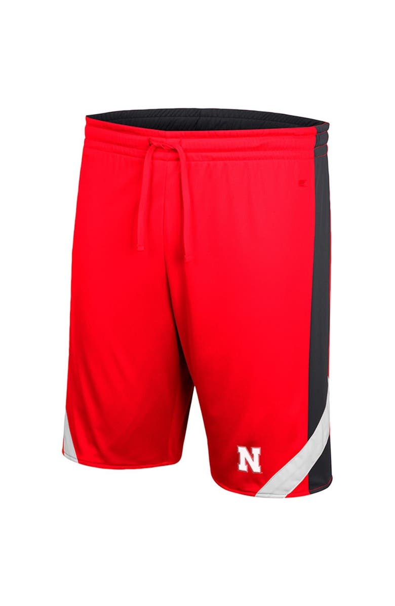COLOSSEUM Men's Colosseum Scarlet/Black Nebraska Huskers Am I Wrong Reversible Shorts, Alternate, color,