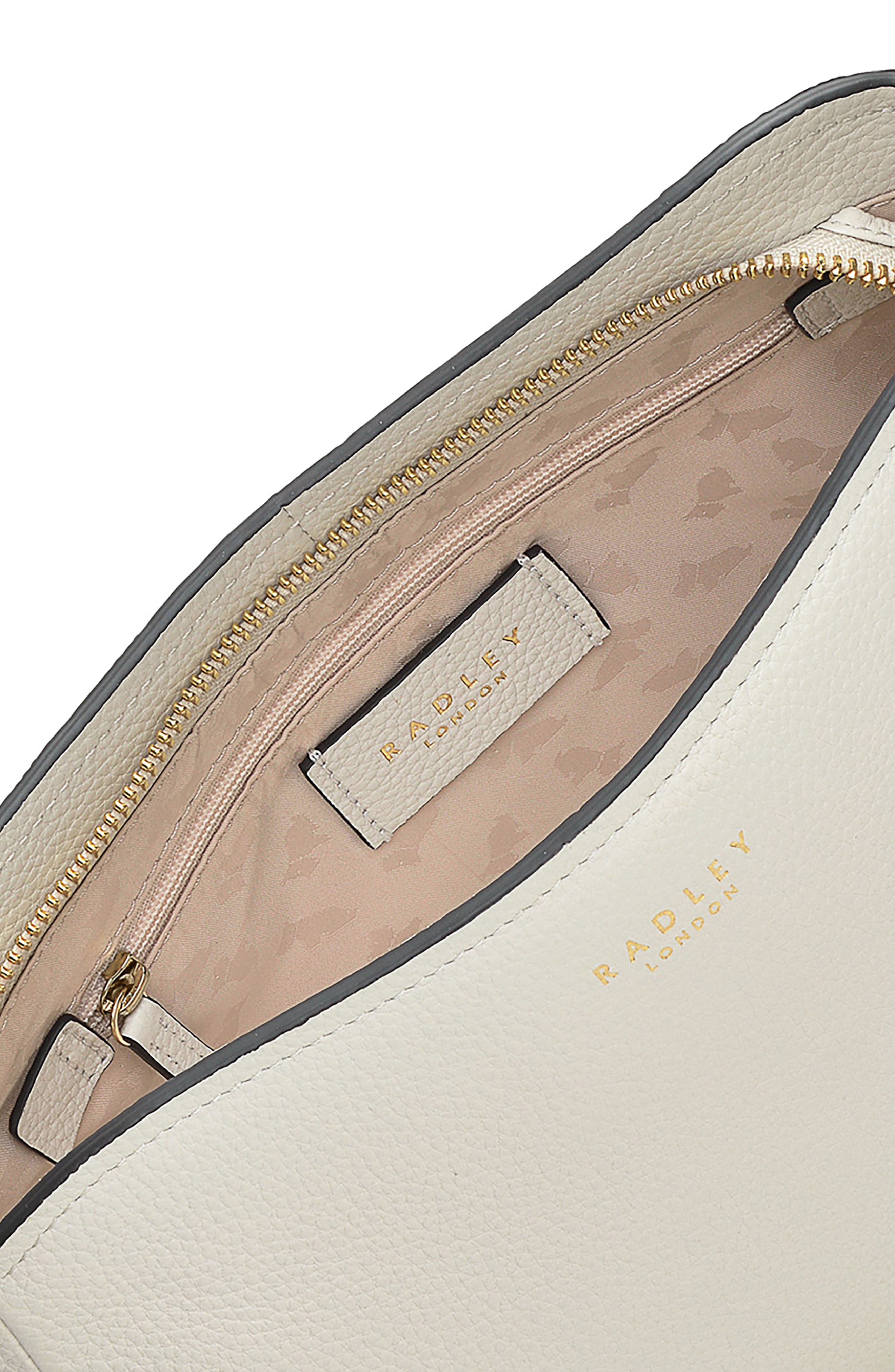 Radley New Haven Small Top Zip Crossbody Bag, Alternate, color, Chalk