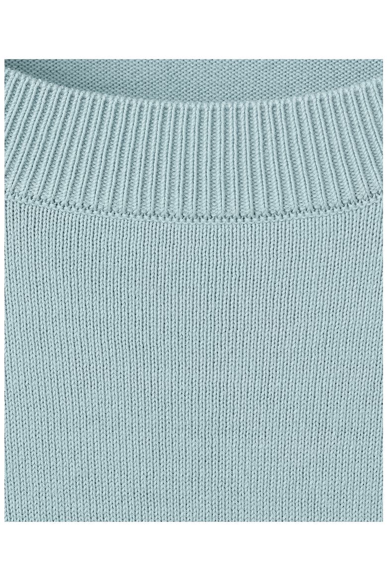 Fine Knit Cotton T-Shirt, Alternate, color, AQUA GREEN