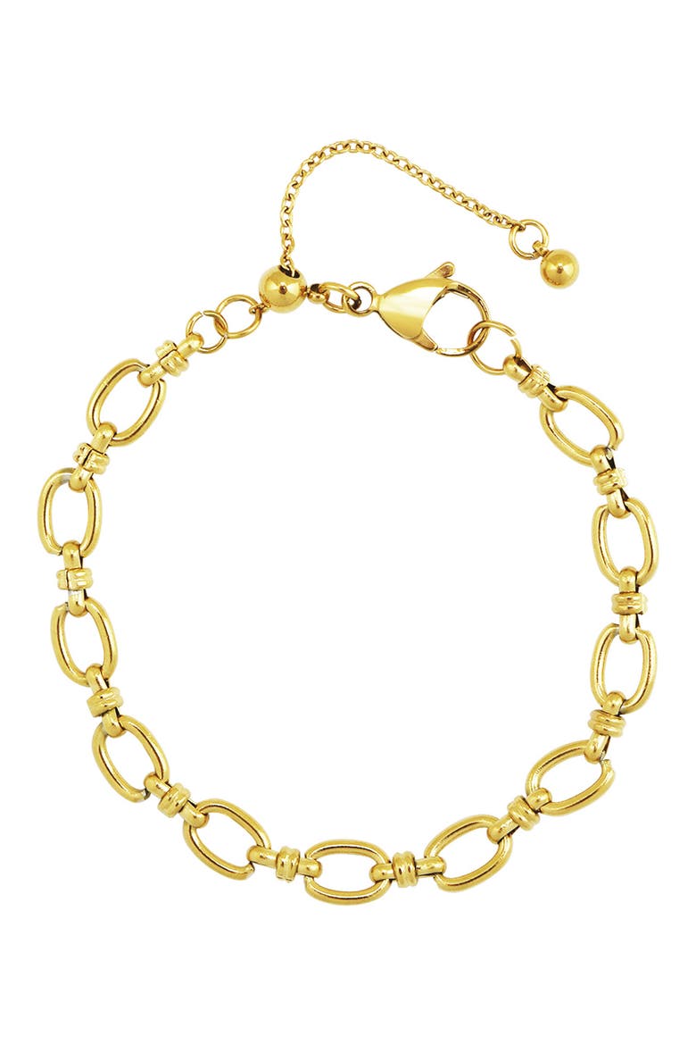 Oval Link Bracelet, Main, color, GOLD