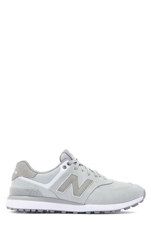 New Balance Golf 574 Greens V2 Spikeless Golf Shoe In Light Grey