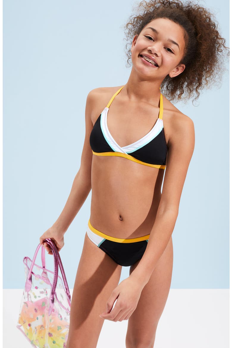 Stitch Perfect Two-Piece Swimsuit, Alternate, color, BLACK