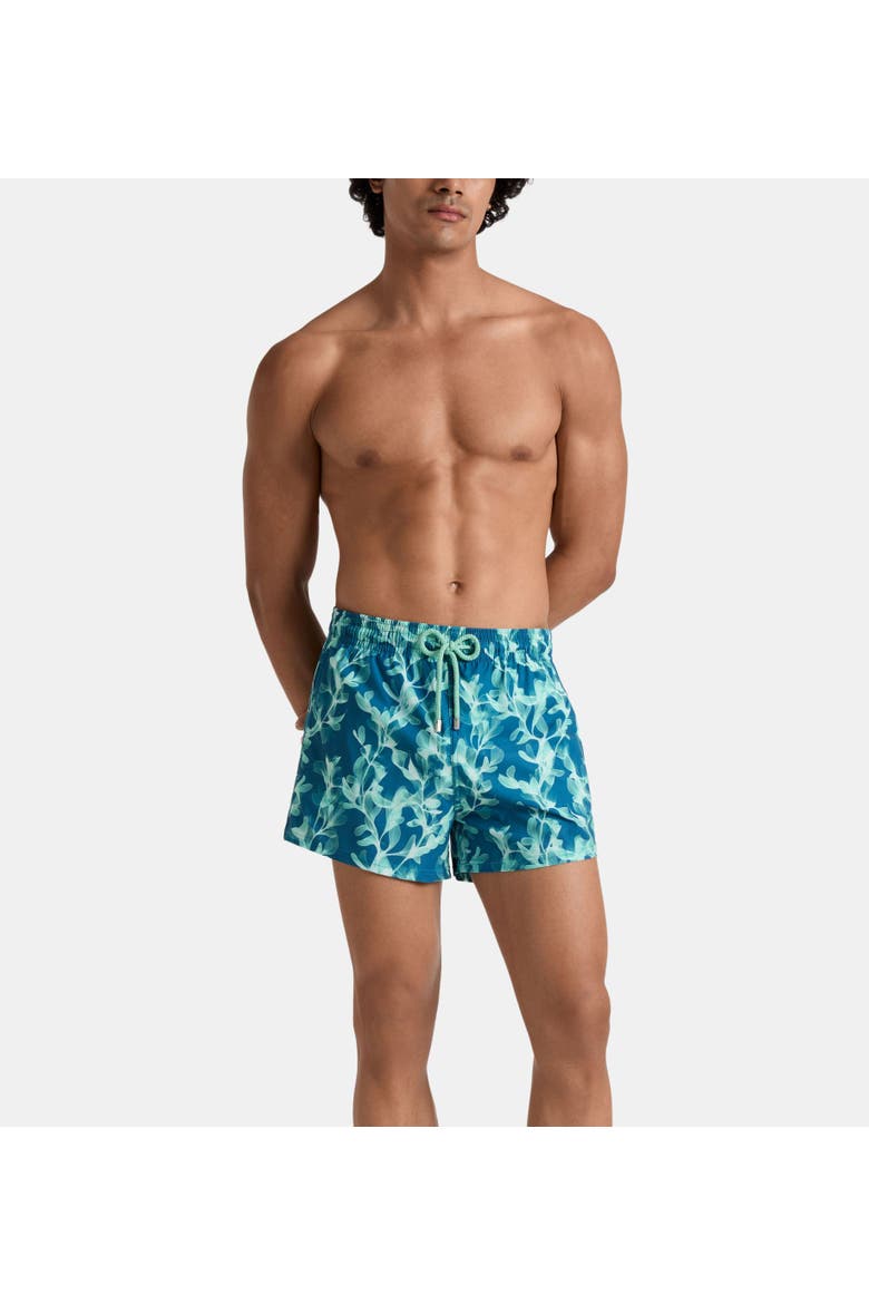 Short Stretch Swim Trunks, Main, color, Crystal Teal
