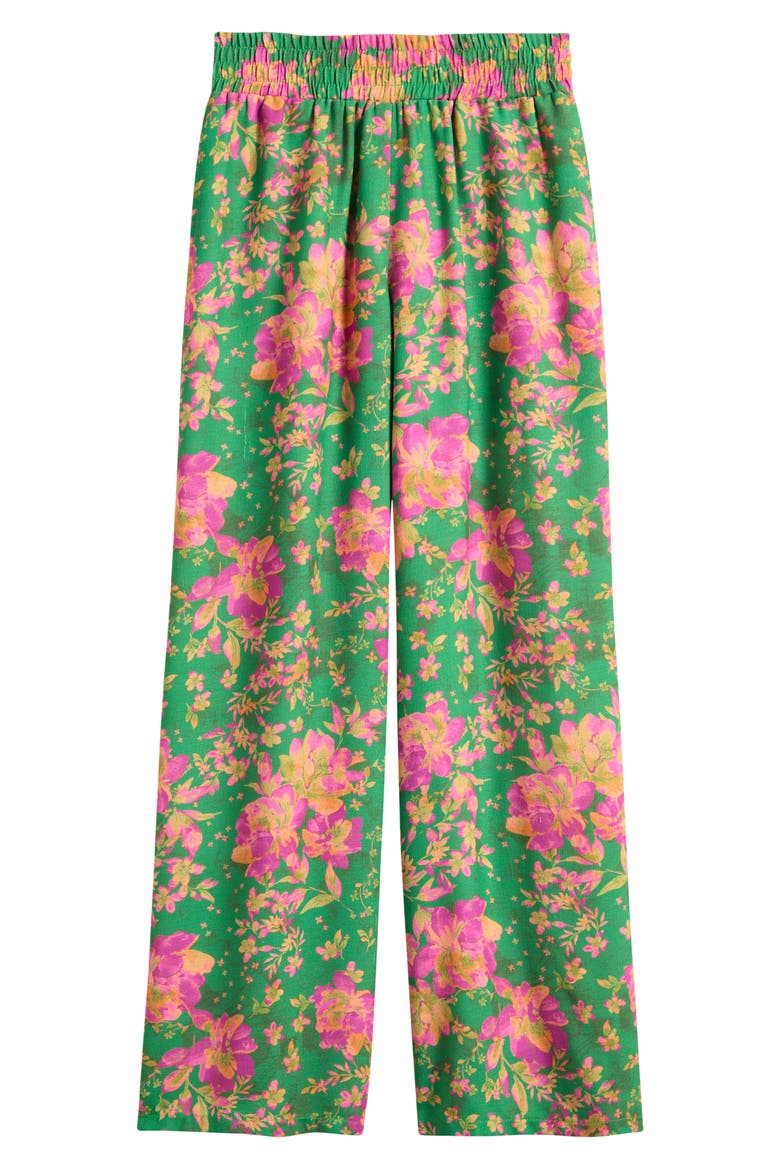 Kids' Print Wide Leg Pants, Main, color, WILDFLOWER